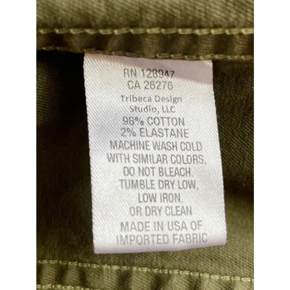 Nili Lotan Wren Jacket XS Green Camo Military Utility Cargo Cotton - Picture 8 of 9